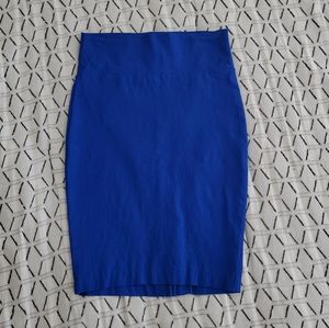 Royal blue pencil skirt